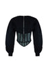 Be Your Self Corset Sweatshirt Top Top EDGE